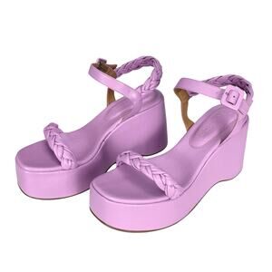 NWB VICENZA PLATFORM HEELS From ANTHROPOLOGIE Lilac Purple Size 40 (US 8.5)